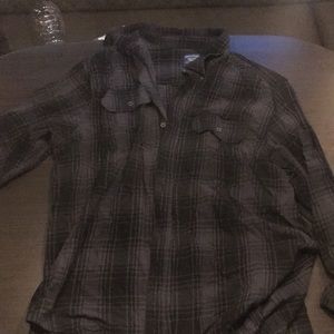 black/gray flannel